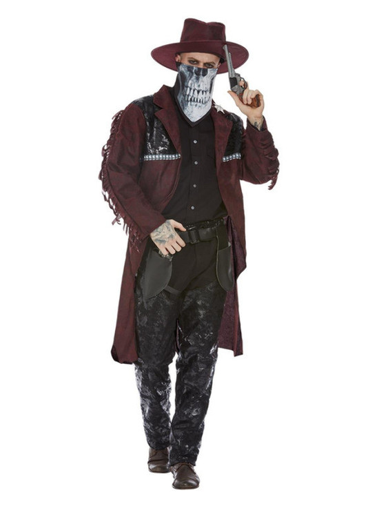 Deluxe Dark Spirit Western Cowboy Costume, Mens