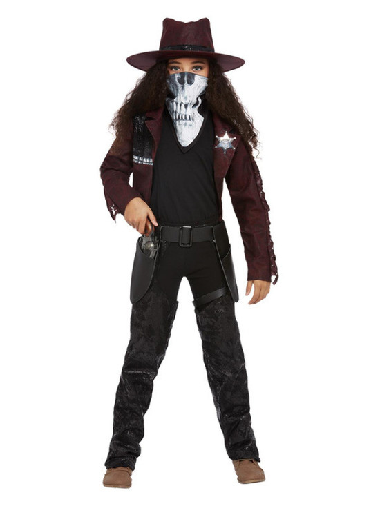 Deluxe Dark Spirit Western Cowgirl Costume, Girls