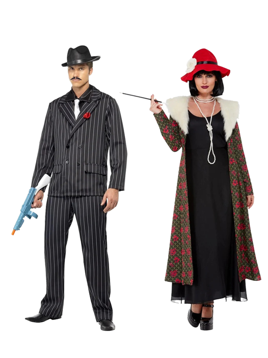 Gangster and Moll Couples Costume