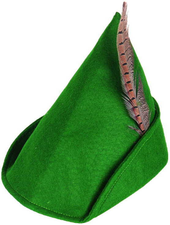 Adults Fabric Robin Hood Fancy Dress Hat