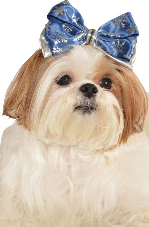 Dog Snowflake Hair Bow