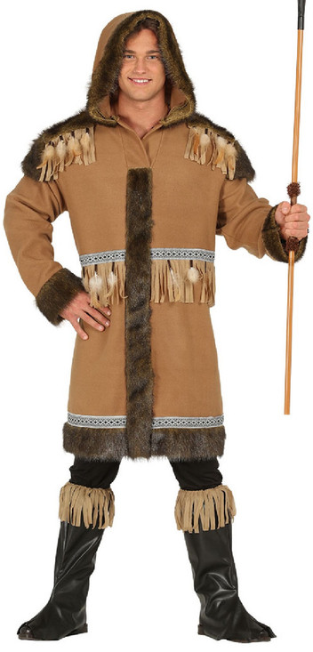 Mens Deluxe Eskimo Fancy Dress Costume