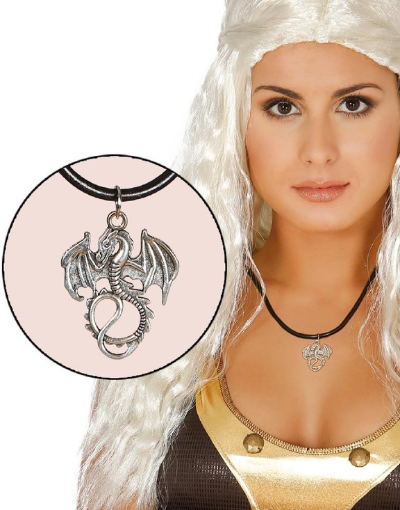 Adults Dragon House Crest Fancy Dress Necklace