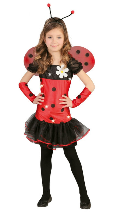 Girls Ladybird Fancy Dress Costume 3