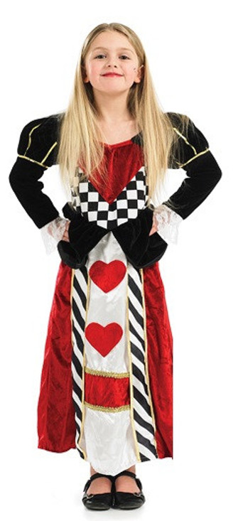Girls Queen of Hearts Fancy Dress Costume 2