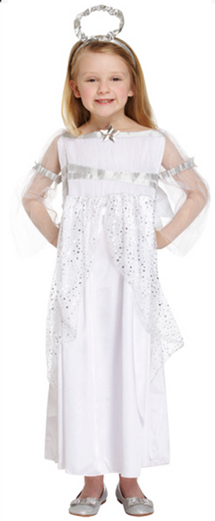 Girls Angel Fancy Dress Costume 2