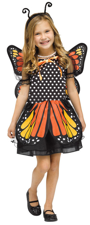 Girls Butterfly Fancy Dress Costume