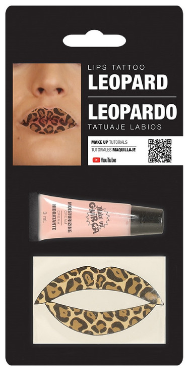 Ladies Leopard Print Lip Transfer