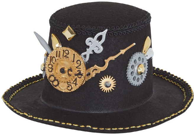 Adults Steampunk Fancy Dress Mini Hat