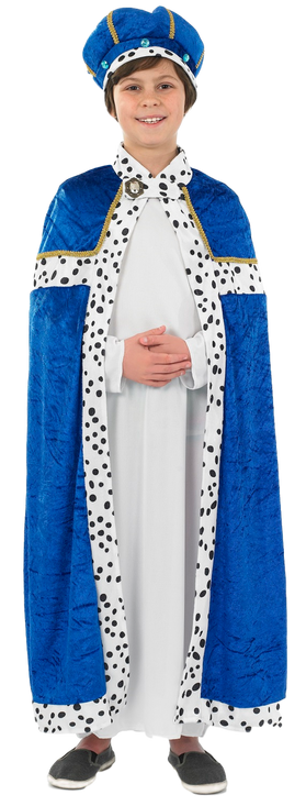 Boys Blue Wise Man Fancy Dress Costume