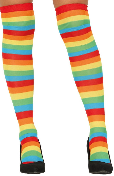 Ladies Rainbow Stripe Stockings