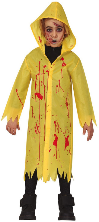 Child's Horror Raincoat Fancy Dress Costume