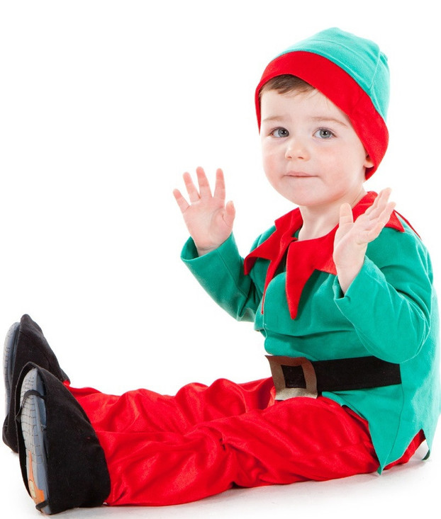 Boys Elf Fancy Dress Costume 3