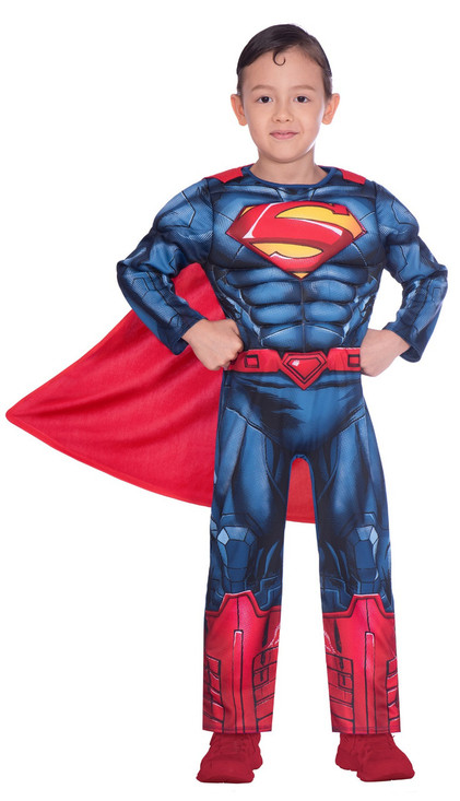 Boys Classic Superman Fancy Dress Costume