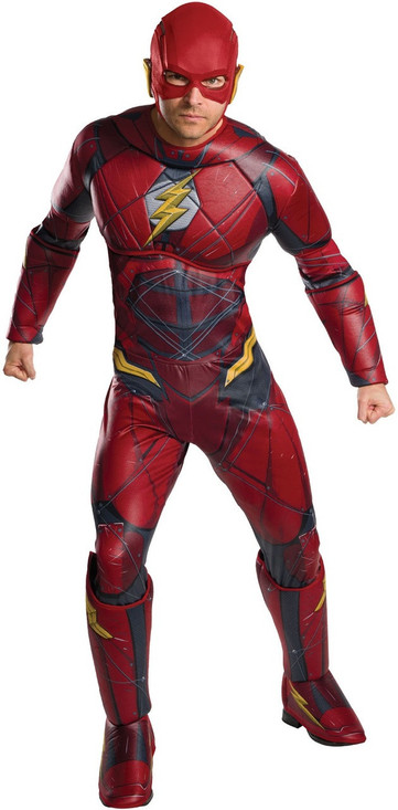 Mens Justice League Flash Fancy Dress Costume