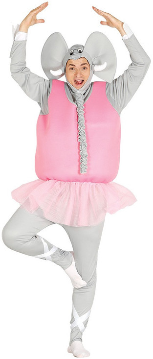 Mens Ballerina Elephant Fancy Dress Costume