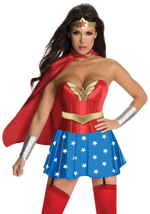 Ladies Wonder Woman Fancy Dress Costume