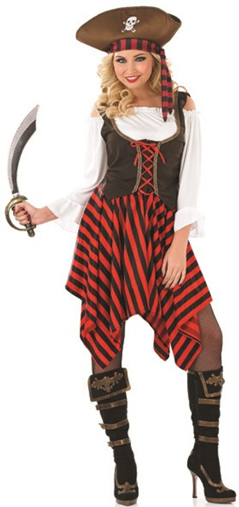 Ladies Sexy Pirate Fancy Dress Costume 2