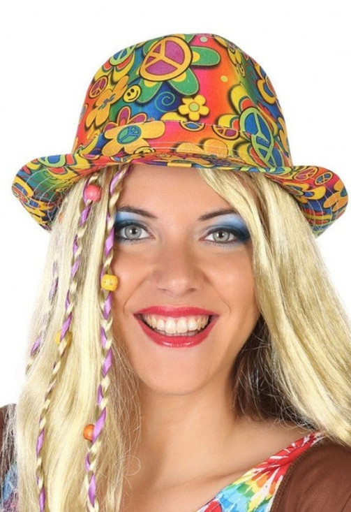 Adults Colorful Hippie Hat