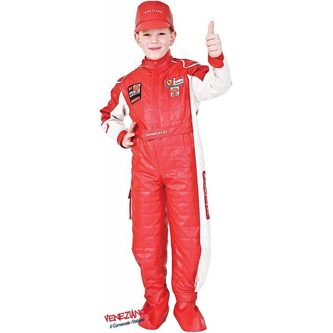 Boys Deluxe Racing Driver Fancy Dress Costume