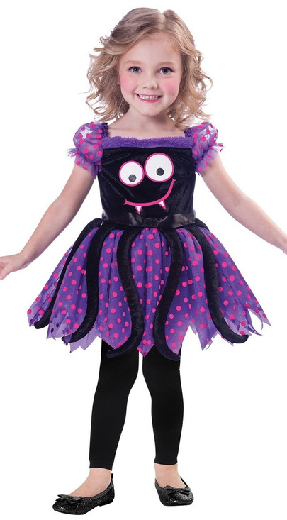 Toddler Girls Cute Spider Fancy Dress Costume