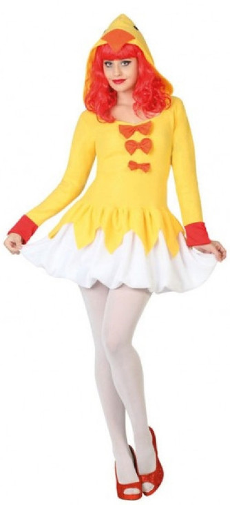 Ladies Chicken Fancy Dress Costume