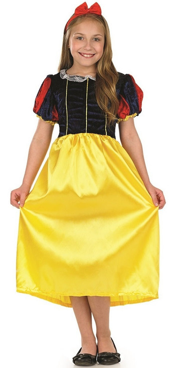 Girls Snow White Fancy Dress Costume