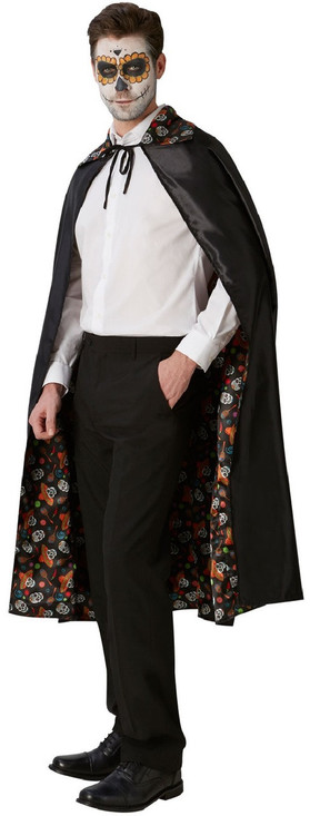 Adults Reversible Day Of The Dead Cape