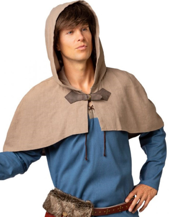 Mens Medieval Peasant Cape