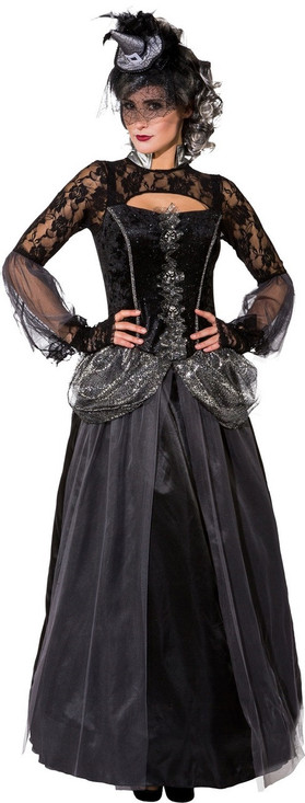 Ladies Dark Witch Fancy Dress Costume