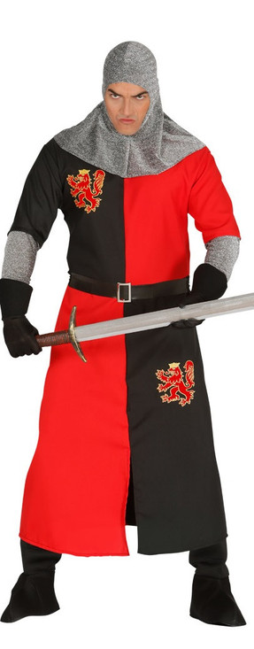 Mens Dark Age Knight Fancy Dress Costume