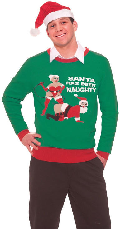 Adults Bondage Santa Novelty Christmas Jumper