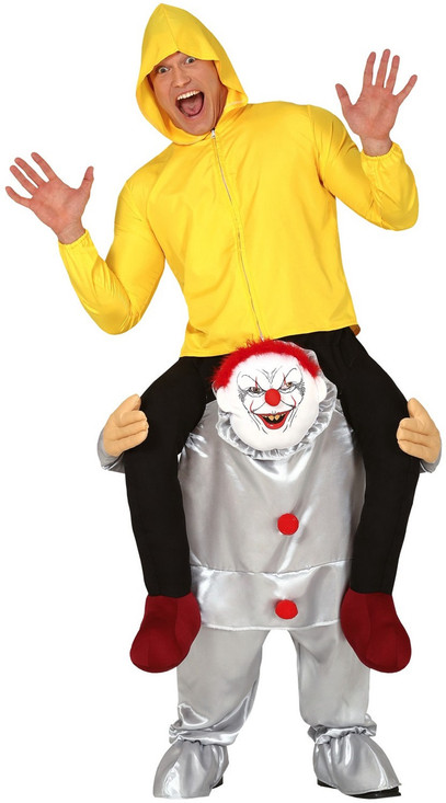 Adults Step In Horror Clown Fancy Dress Costume