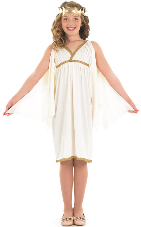 Girls Roman Toga Fancy Dress Costume