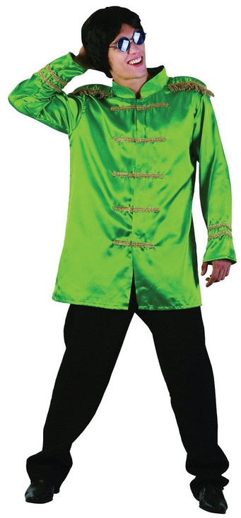 Mens Green Sargent Pepper Fancy Dress Costume