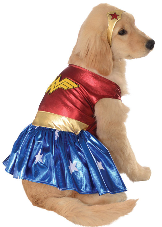 Dog Wonder Woman Fancy Dress Costume