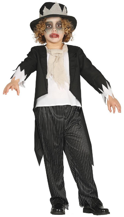 Boys Ghost Groom Fancy Dress Costume