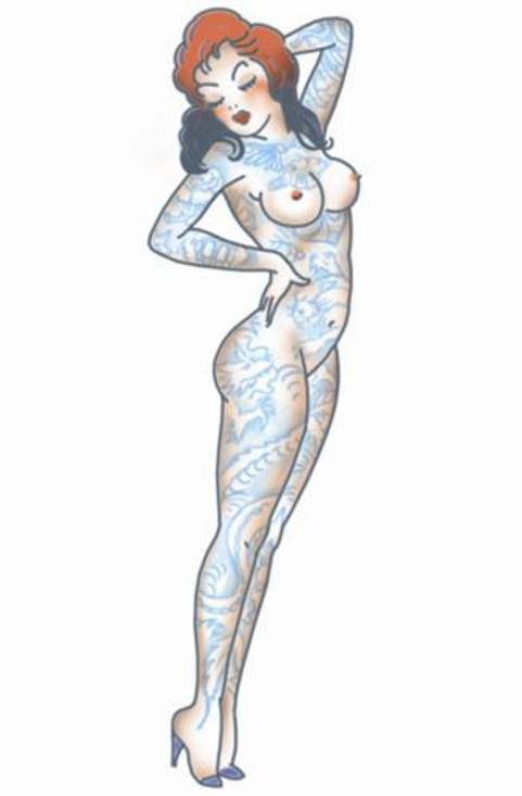 Tattooed Girl - Pin Up Tattoo