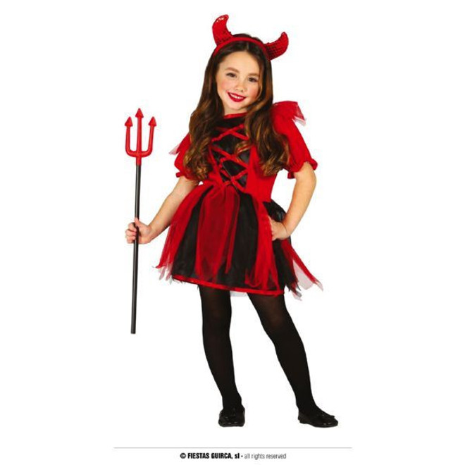 Girl Costume Red and Black Devil