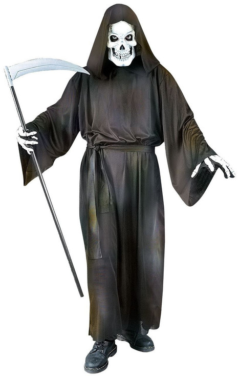 Mens Grave Reaper Fancy Dress Costume