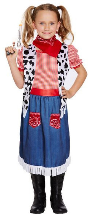 Girls Cowgirl Fancy Dress Costume 2