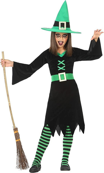 Girls Green Witch