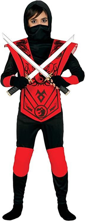 Boys Red/Black Ninja Costume