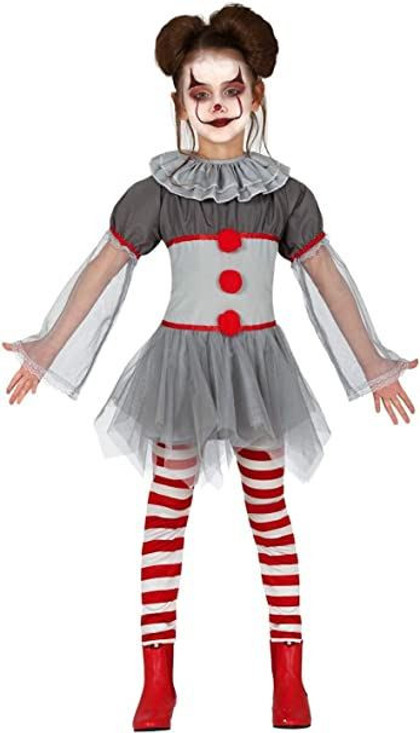 Girls Bad Clown Costume