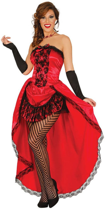Ladies Red Burlesque Costume
