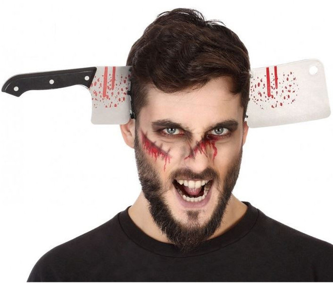 Adult Meat Cleaver Halloween Hairband