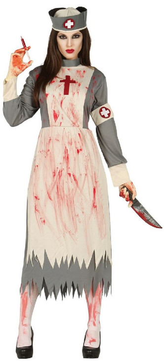 Ladies Long Dead Nurse Costume
