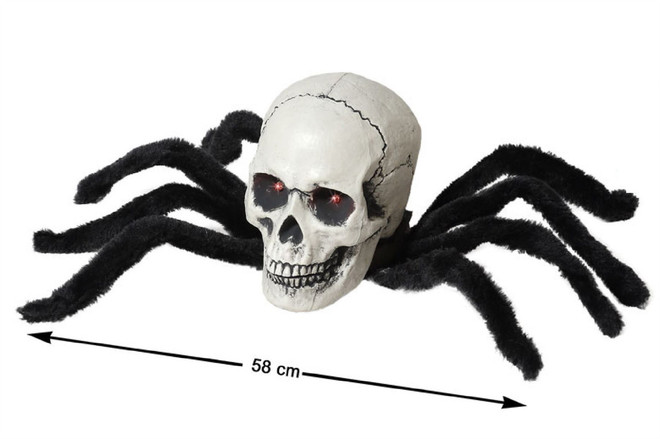 Skull Spider Animated Halloween Prop