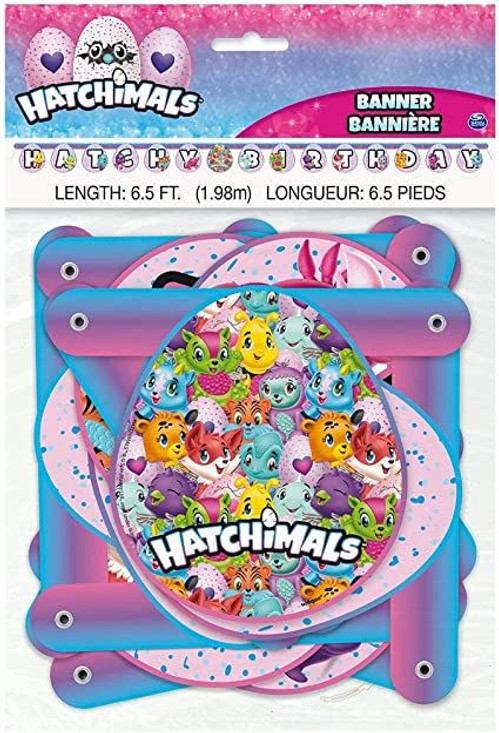 6.5ft Hatchimals Birthday Banner