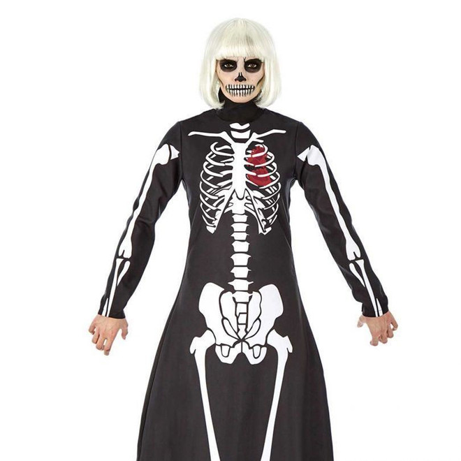Ladies Long Skeleton Dress